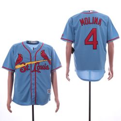 Cheap Yadier Molina Cardinals Jersey From China Blue Game #4