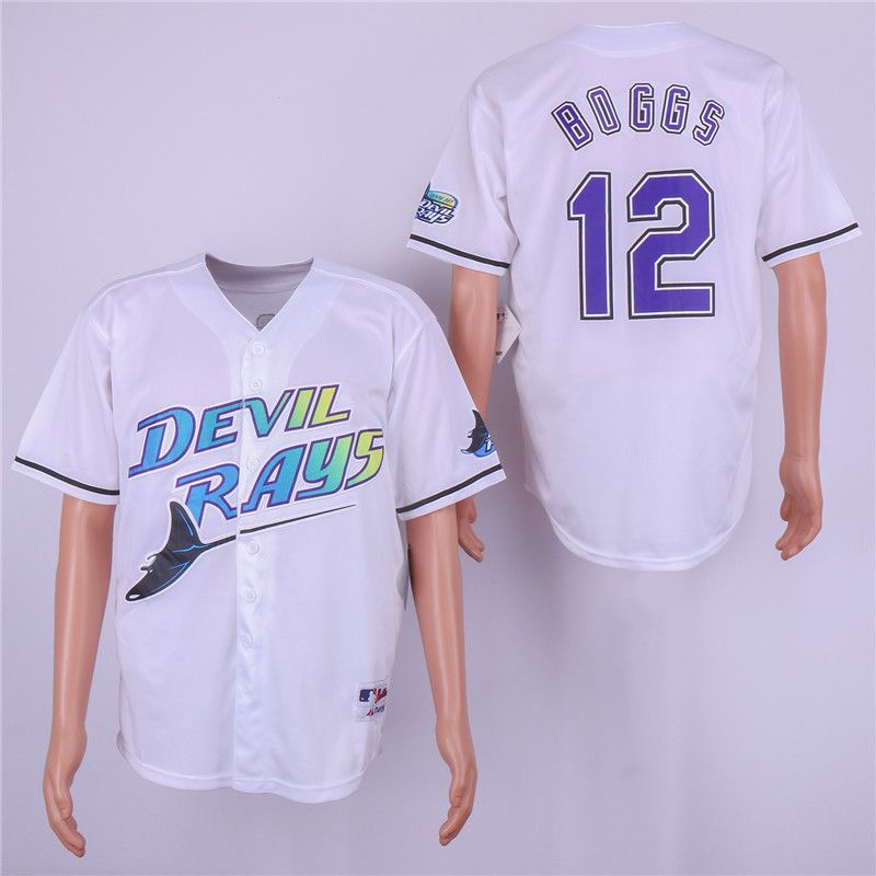 Cheap Wade Boggs Rays Jersey From China White throwback #12