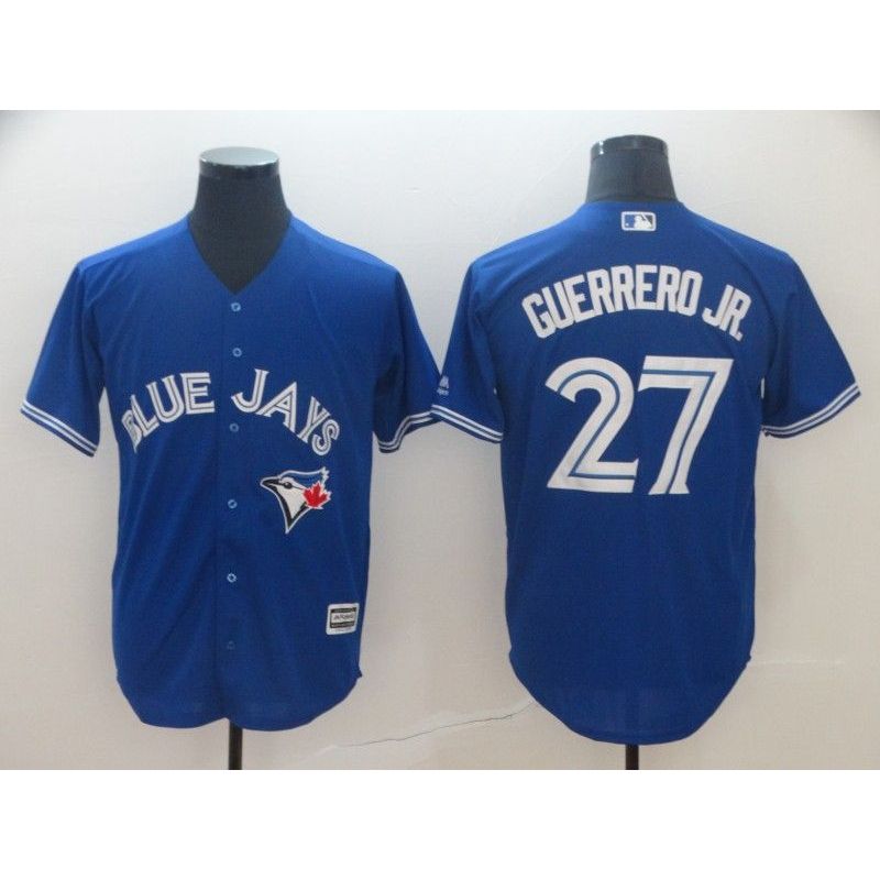 Cheap Vladimir Guerrero Jr Blue Jays Jersey From China Blue Game #27