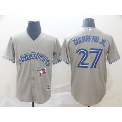 Cheap Vladimir Guerrero Jr Blue Jays Jersey From China Grey Game #27