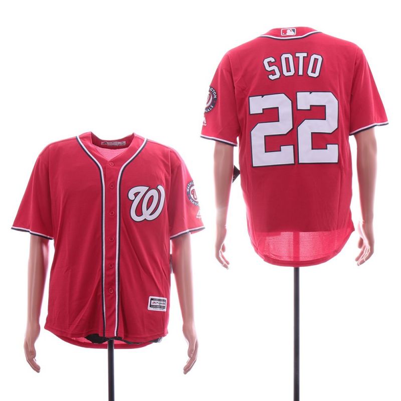 Cheap Juan Soto Nationals Jersey From China Red Game #22