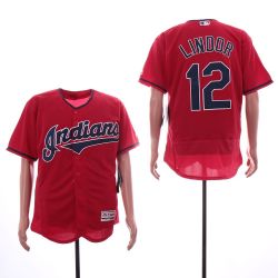 Cheap Francisco Lindor Indians Jersey From China Red Flexbase #12