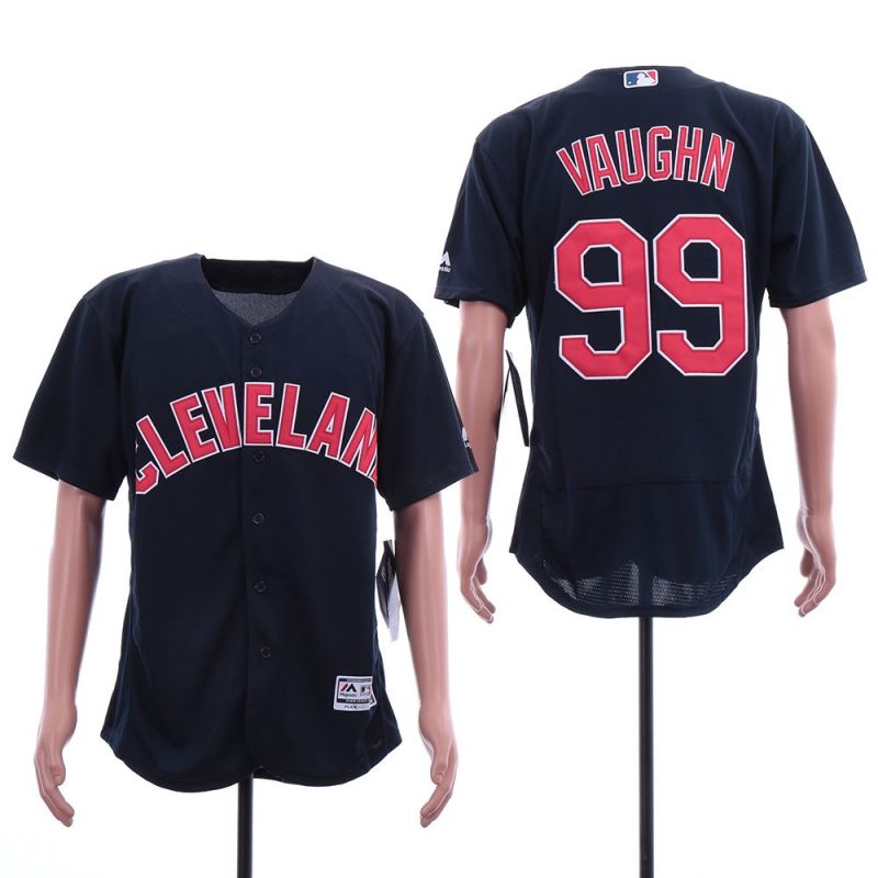 Cheap Ricky Vaughn Indians Jersey From China Blue 2019 Flexbase #99