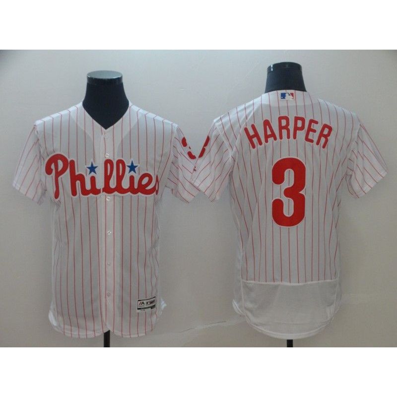 Cheap Bryce Harper Phillies Jersey From China White Flexbase #3