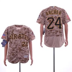 Cheap Chris Archer Pirates Jersey From China Camo Flexbase #24