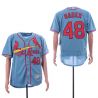 Cheap Harrison Bader Cardinals Jersey From China Blue Flexbase #48