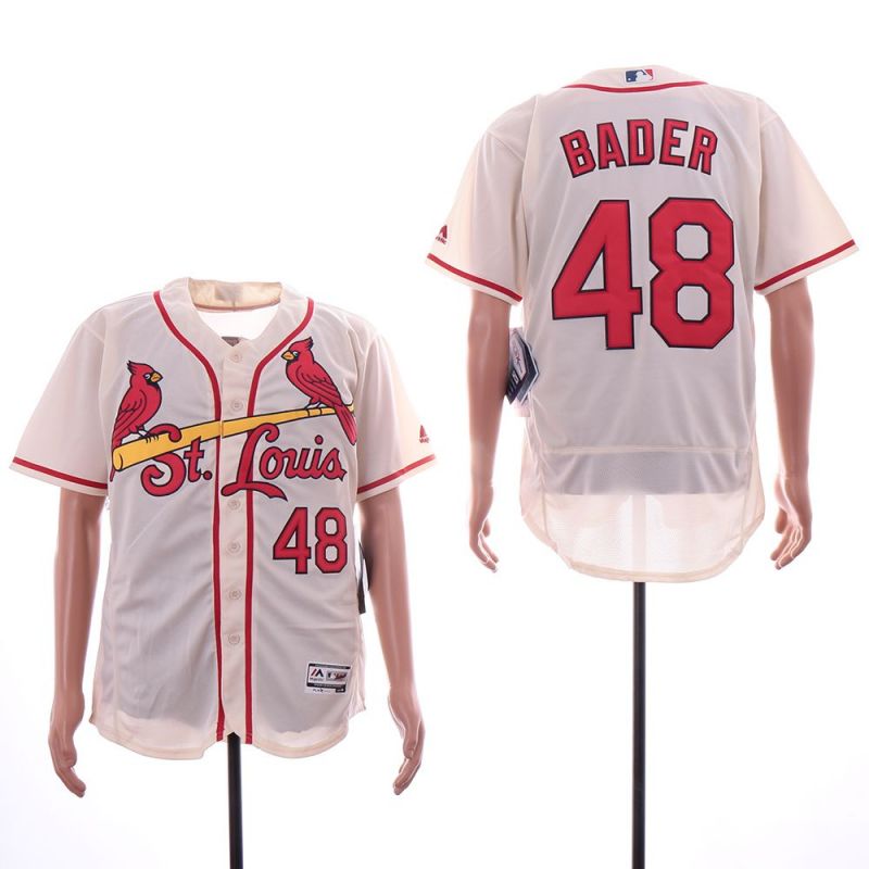 Cheap Harrison Bader Cardinals Jersey From China Cream Flexbase #48