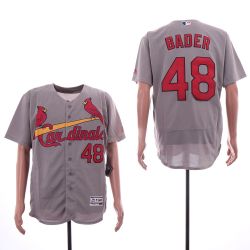 Cheap Harrison Bader Cardinals Jersey From China Grey Flexbase #48
