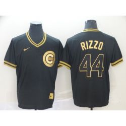 Cheap Anthony Rizzo Cubs Jersey From China Black-Golden #44