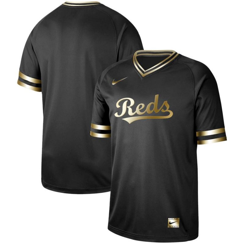 Cheap Reds Jersey From China Blank Black-Golden