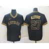 Cheap Jose Altuve Astros Jersey From China Black-Golden #27