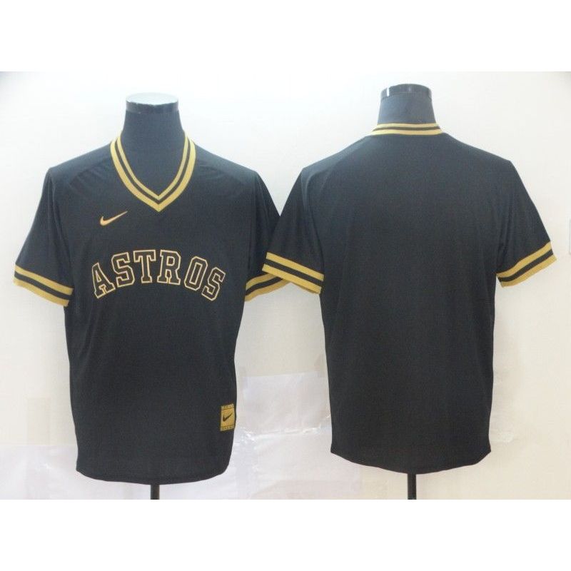 Cheap Astros Jersey From China Black-Golden