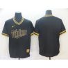 Cheap Twins Jersey From China Blank Black-Golden