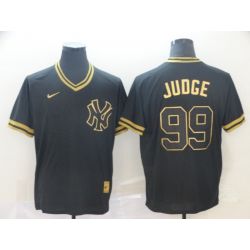 Cheap Aaron Judge Yankees Jersey From China Black-Golden #99