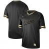 Cheap Athletics Jersey From China Blank Black-Golden