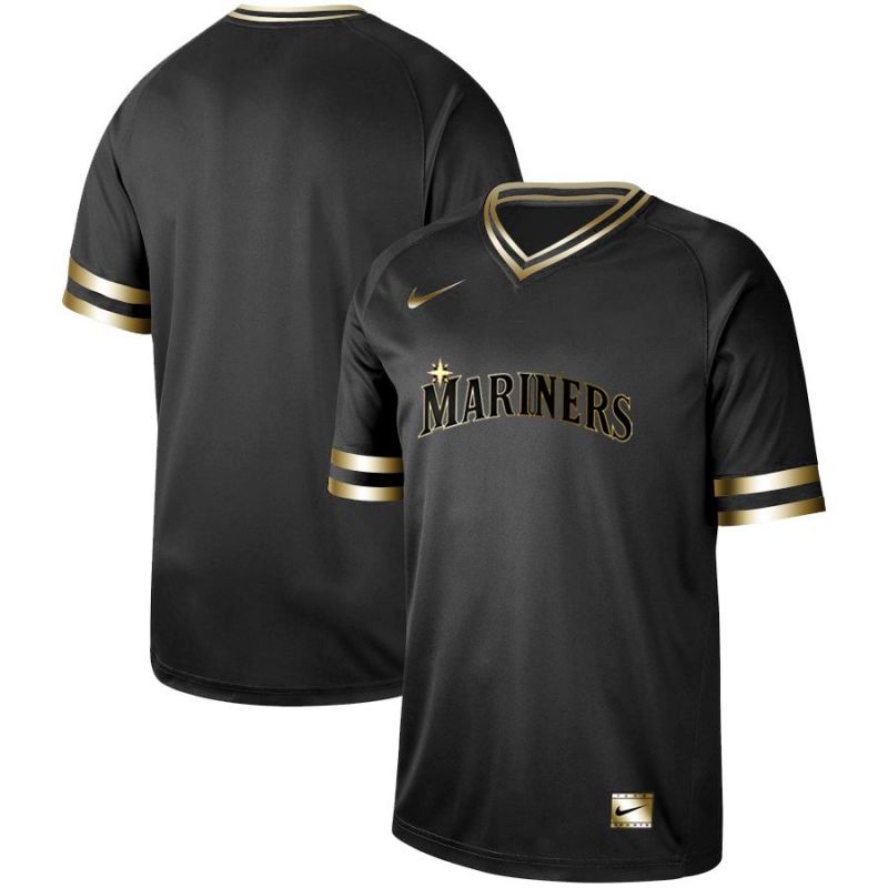 Cheap Mariners Jersey From China Blank Black-Golden