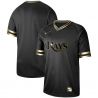 Cheap Rays Jersey From China Blank Black-Golden