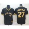 Cheap Vladimir Guerrero Jr Blue Jays Jersey From China Black-Golden #27