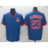 Cheap Ryne Sandberg Cubs Jersey From China Blue Cooperstown Collection Legend Throwback #23