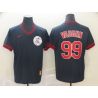 Cheap Ricky Vaughn Indians Jersey From China Navy Cooperstown Collection Legend Throwback #99