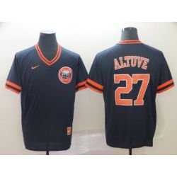 Cheap Jose Altuve Astros Jersey From China Navy Cooperstown Collection Legend Throwback #27