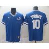 Cheap Justin Turner Dodgers Jersey From China Blue Cooperstown Collection Legend Throwback #10