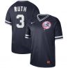 Cheap Babe Ruth Yankees Jersey From China Navy Cooperstown Collection Legend Throwback #3