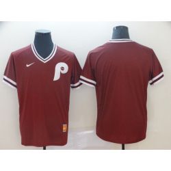 Cheap Phillies Jersey From China Blank Burgundy Cooperstown Collection Legend Throwback