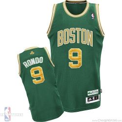 Cheap Rajon Rondo Celtics Jersey #9 Green Golden Number From China