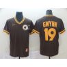 Cheap Tony Gwynn Padres Jersey From China Brown Cooperstown Collection Legend Throwback #19