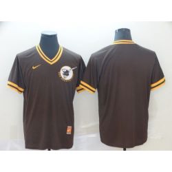 Cheap Padres Jersey From China Blank Brown Cooperstown Collection Legend Throwback