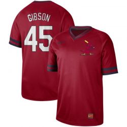 Cheap Bob Gibson Cardinals Jersey From China Red Cooperstown Collection Legend Throwback #45