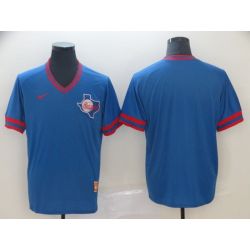 Cheap Rangers Jersey From China Blank Blue Cooperstown Collection Legend Throwback