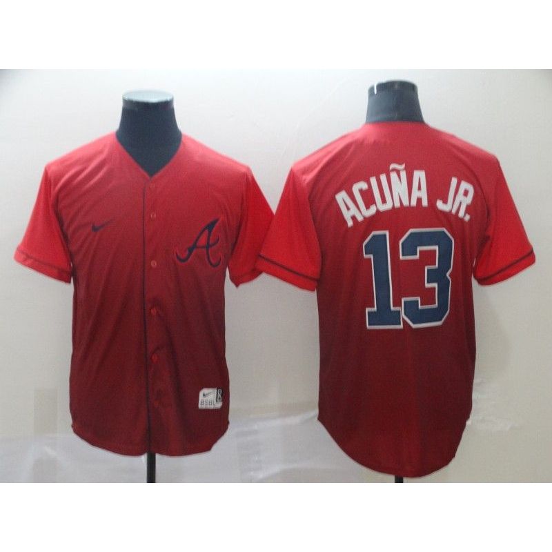 Cheap Ronald Acuna Jr Braves Jersey From China Fade #13