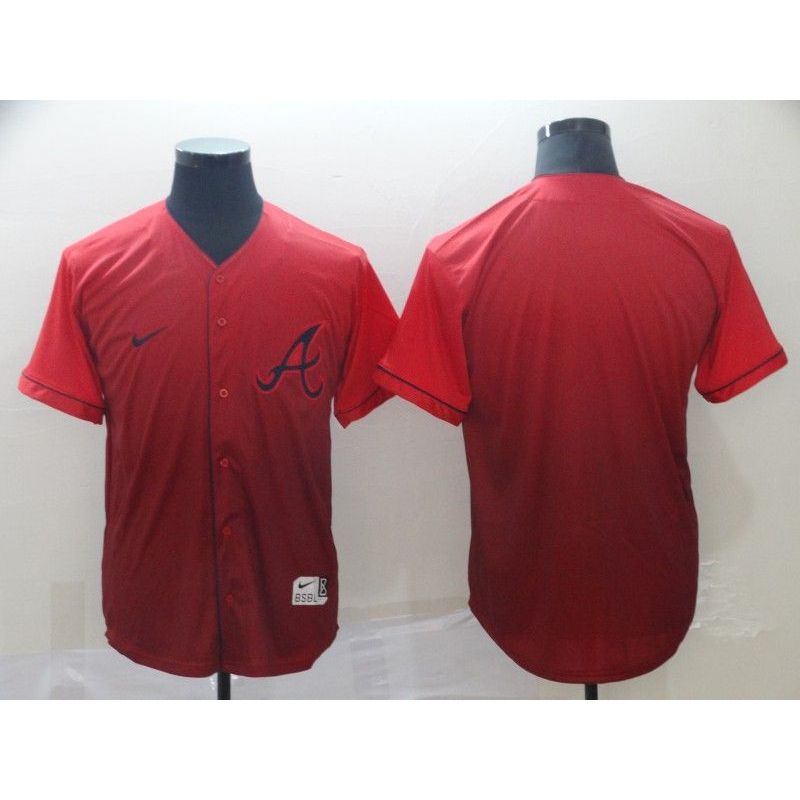 Cheap Braves Jersey From China Blank Fade