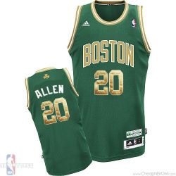 Cheap Ray Allen Celtics Jersey #20 Green Golden Number From China