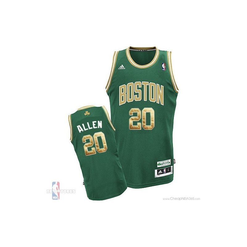 Cheap Ray Allen Celtics Jersey #20 Green Golden Number From China