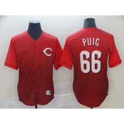 Cheap Yasiel Puig Reds Jersey From China Fade #66