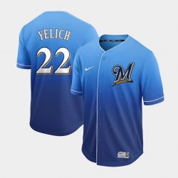 Cheap Christian Yelich Brewers Jersey From China Fade #22