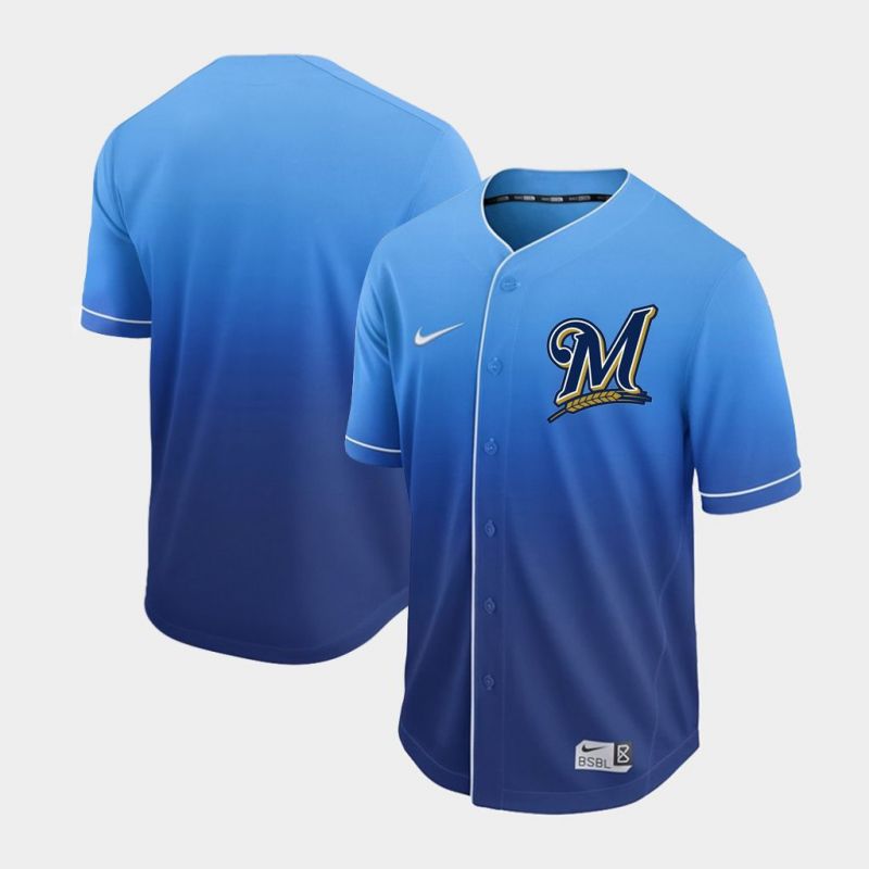 Cheap Brewers Jersey From China Blank Fade