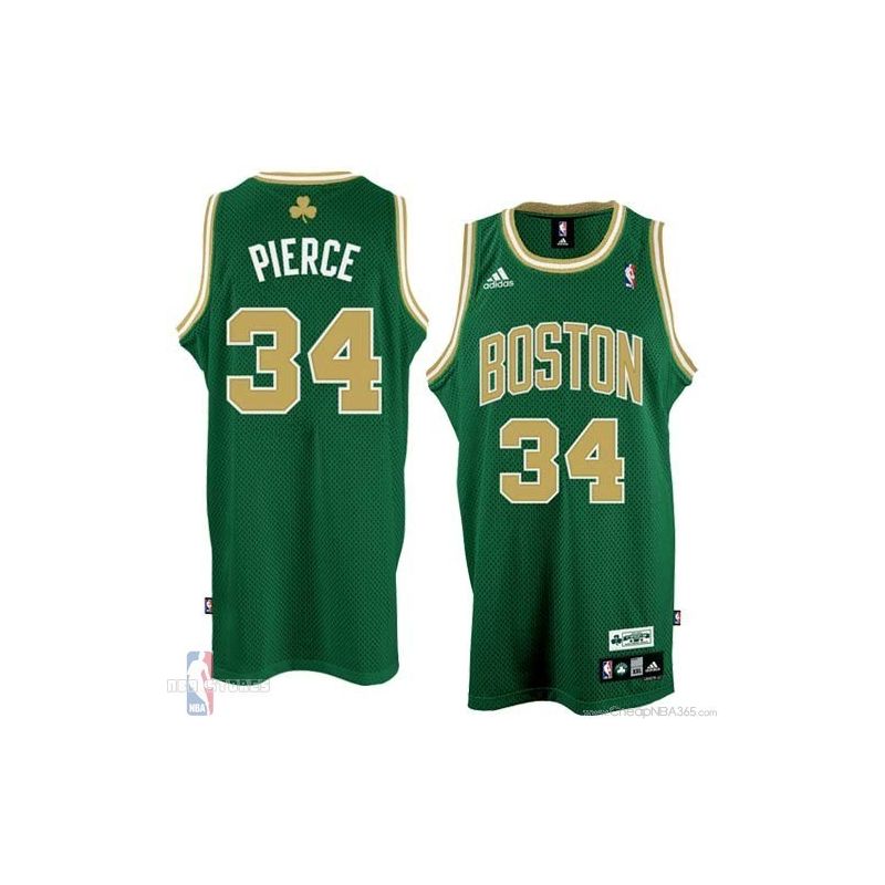 Cheap Paul Pierce Celtics Jersey #34 Green Golden Number From China