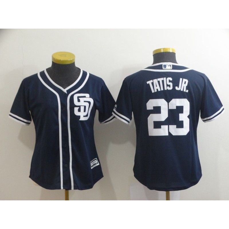 Cheap Fernando Tatis Jr Padres Women Jersey From China Blue #23