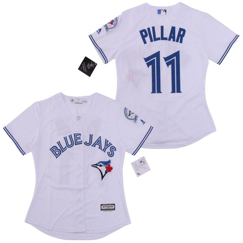 Cheap Kevin Pillar Blue Jays Women Jersey From China Blue #11