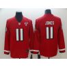 Cheap Julio Jones Falcons Therma Long Sleeve Jersey From China #11 Red