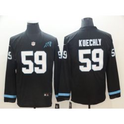 Cheap Luke Kuechly Panthers Therma Long Sleeve Jersey From China #59 Black