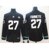 Cheap Leonard Fournette Jaguars Therma Long Sleeve Jersey From China #27 Black