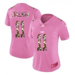 Cheap Julian Edelman Patriots Pink Jersey From China Camouflage Font with Love Heart #11