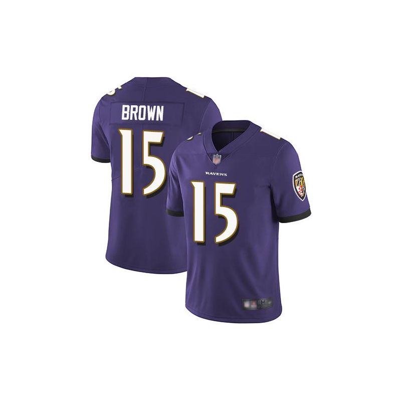 Cheap Marquise Brown Ravens Jersey From China in Men Women Youth Size #15