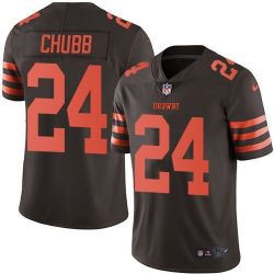 Cheap Nick Chubb Browns Jersey From China in Men Women Youth Size #24