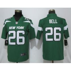 Cheap LeVeon Bell Jets Jersey From China in Men Women Youth Size #26